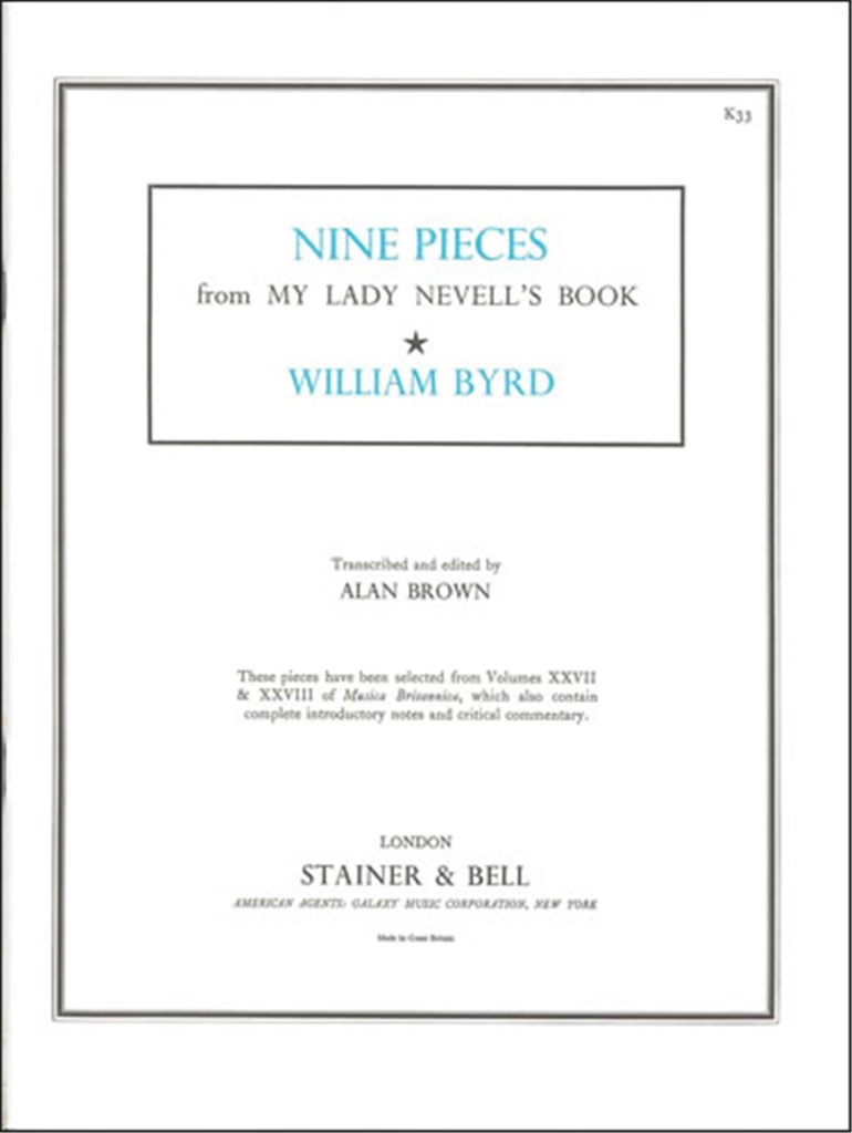 Nine Pieces From My Lady Nevells Book